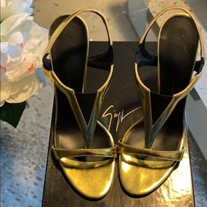 Giuseppe Zanotti Gold Sandals
